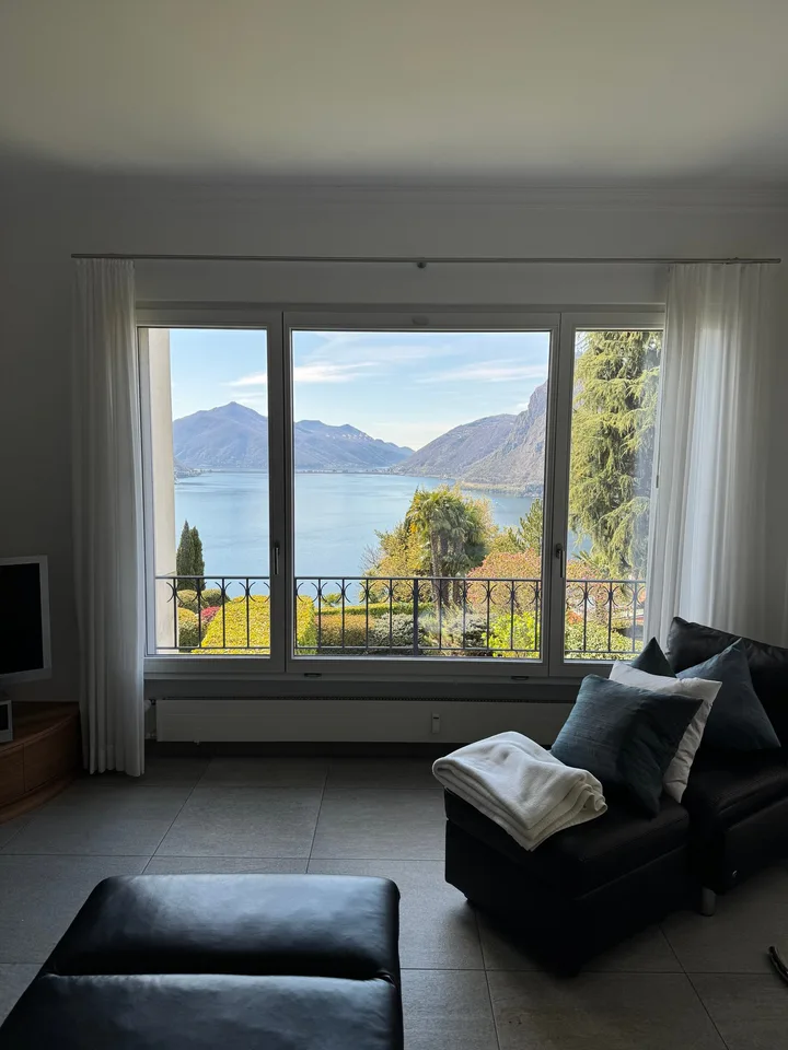Elegantes 3.5-Zimmer-Apartment mit Seeblick in Ruvigliana
