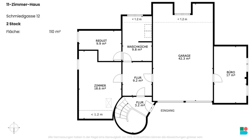 Proprietà di 11 locali con 2 appartamenti e potenziale di costruzione a Wassen (UR) – foto 9 di 11