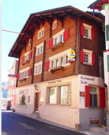 Wohnhaus mit Gewerbefläche und Entwicklungspotenzial in Trun