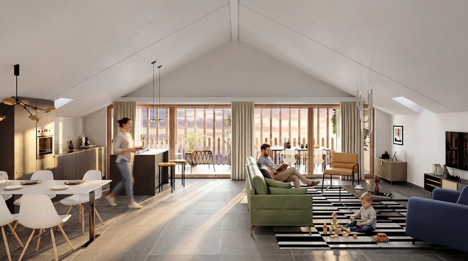 Appartement 4.5 pièces sous combles -- Vue imprenable