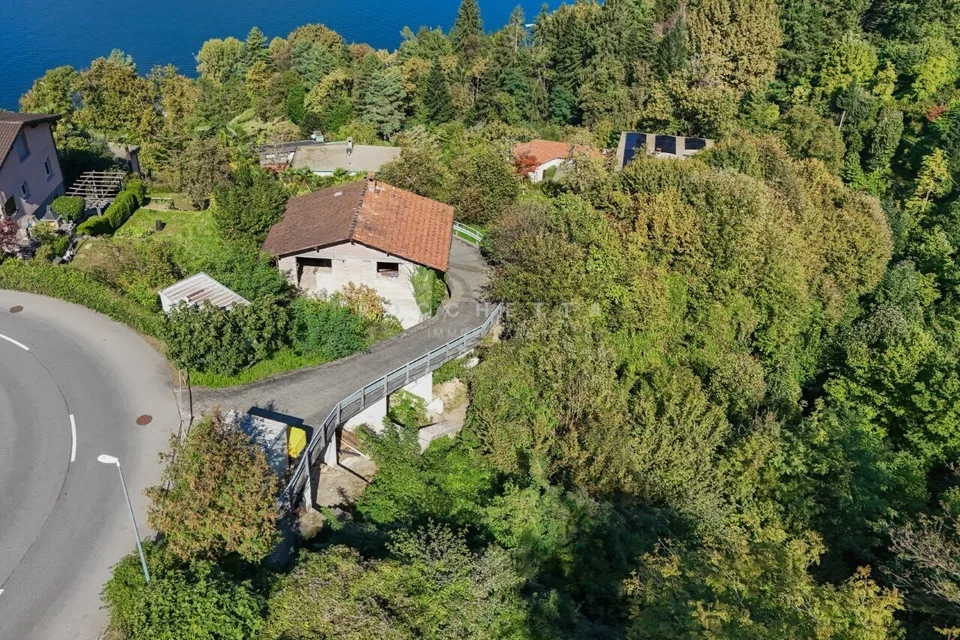 Terreno immerso nel verde  con incantevole vista sul Lago Maggiore