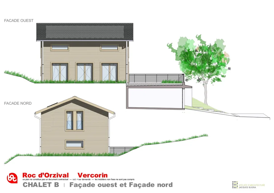 Vercorin - "Roc d'Orzival B" | Deux chalets en résidence principale avec garages-box