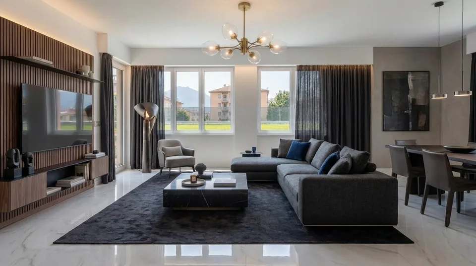 Elegante appartamento di 4 locali con giardino privato, terrazzo e parcheggio