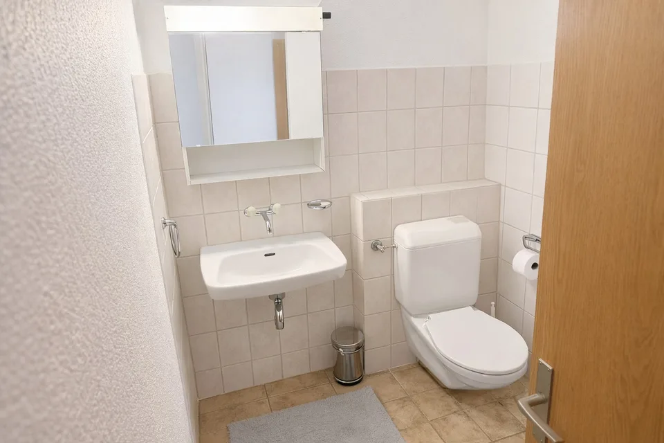 APPARTEMENT DE 3.5 PCES AU 1ER ETAGE AVEC GARAGE BOX ET PLACE EXT.
