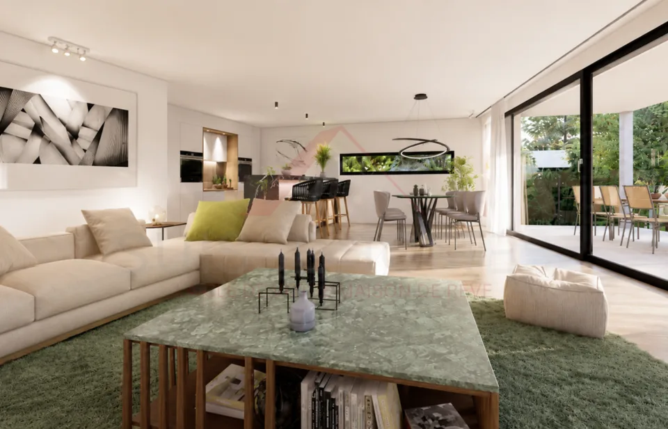Bellissimo appartamento nuovo di 4.5 locali sotto il tetto con grande balcone a sud a Farvagny-le-Grand