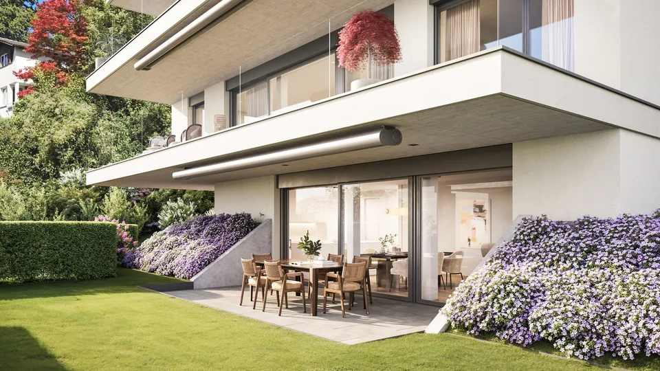 Exklusive Gartenwohnung in privilegierter Südhanglage