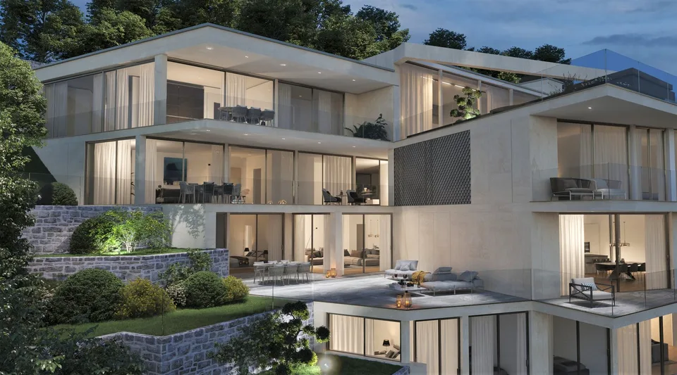 APPARTAMENTO DI ALTO STANDING CON GIARDINO E MAGNIFICA VISTA SUL LAGO DI LUGANO