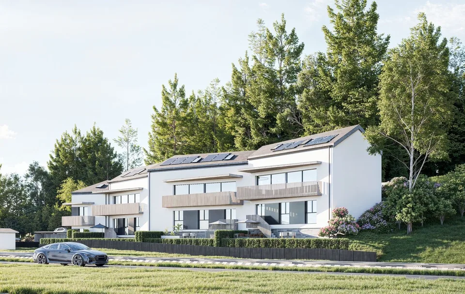 Ein paar Minuten von der Gemeinde Yverdon entfernt, neue Konstruktion von vier Villen mit etwa 160 m2