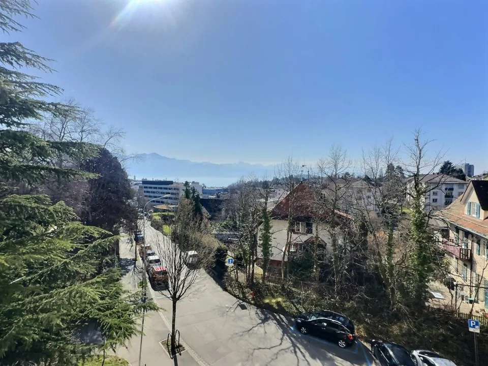 Lumineux 4,5 à Chaily avec une très belle vue lac