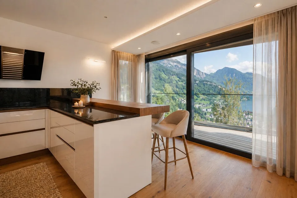 Stilvolle Luxusvilla mit Beeindruckendem See- und Bergpanorama in Weggis