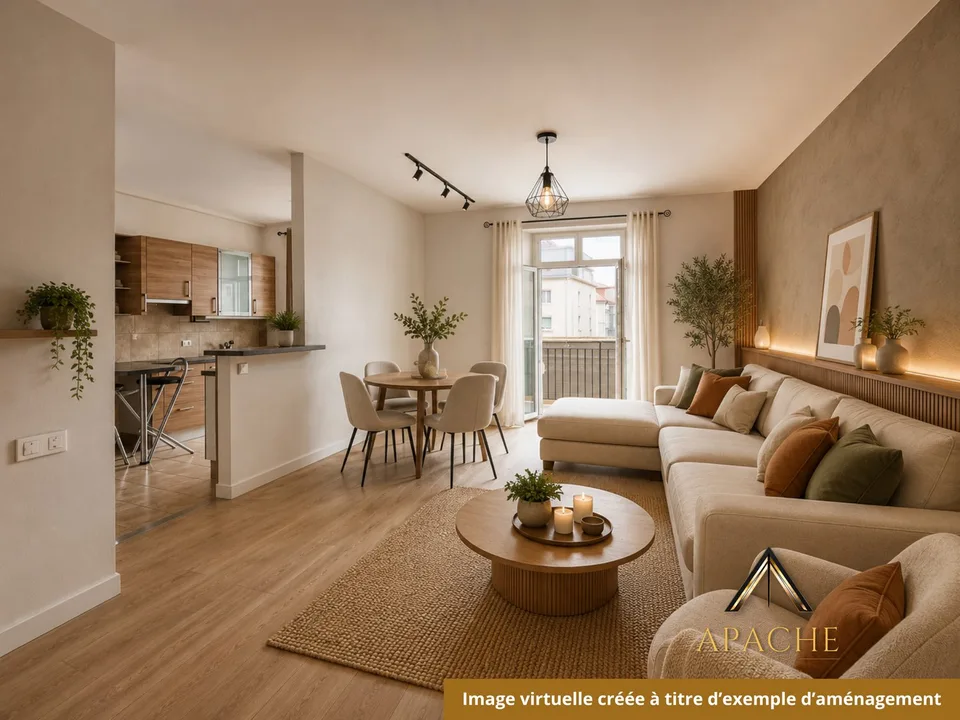 2 + 3.5 pièces ou 5.5 pièces avec grand balcon ? A vous de choisir !