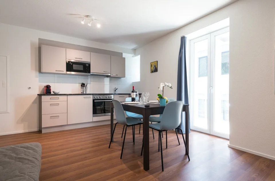 Grosszügiges möbliertes 2 Zimmer-Apartment mit Balkon in Zürich-Altstetten