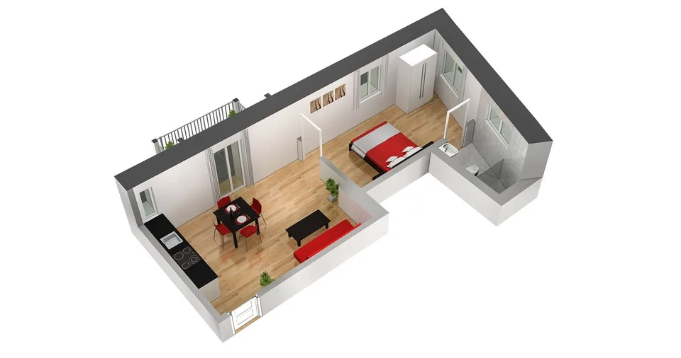 Grosszügiges möbliertes 2 Zimmer-Apartment mit Balkon in Zürich-Altstetten – foto 14 di 14
