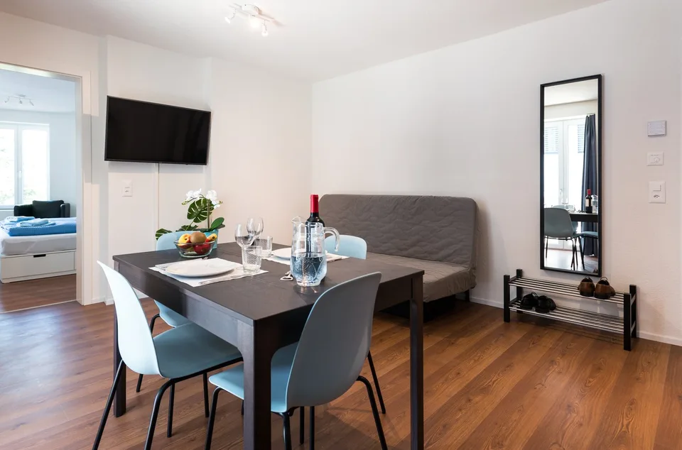 Grosszügiges möbliertes 2 Zimmer-Apartment mit Balkon in Zürich-Altstetten