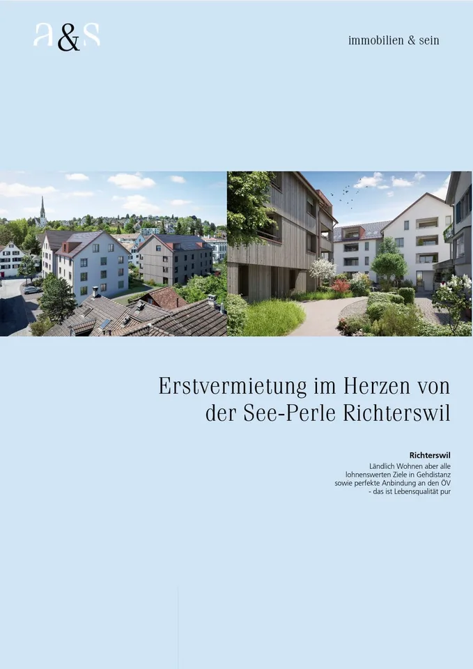 Ultimo appartamento nuovo disponibile – La tua nuova casa nel cuore di Richterswil