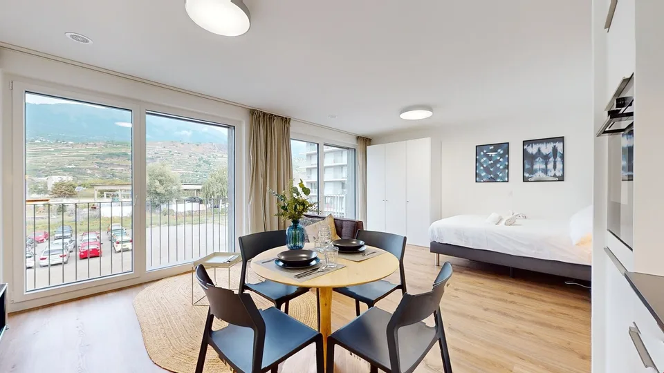 Modern and bright studio