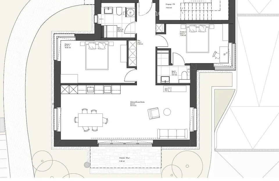 Appartamento nuovo di 3,5 locali - Prima residenza