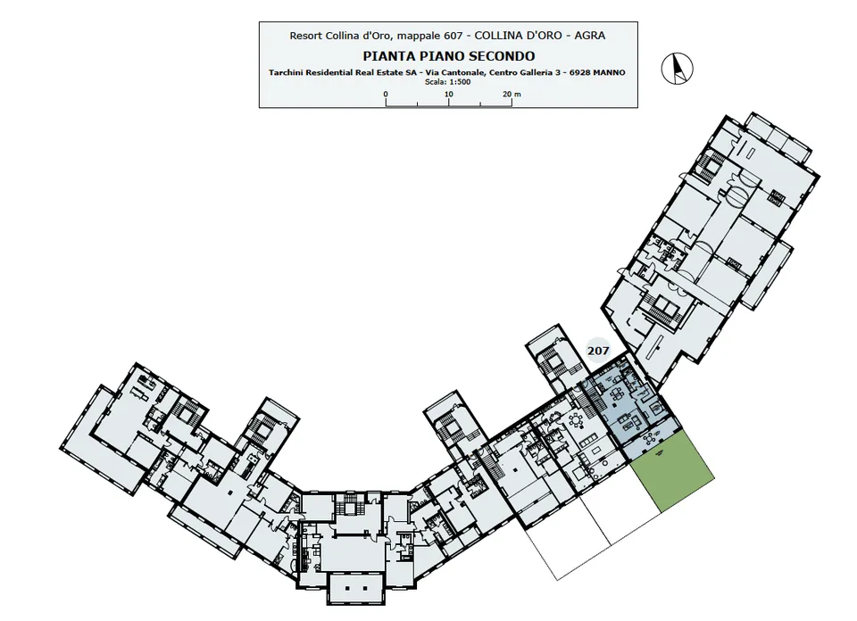 COLLINA D'ORO - LUSSUOSO DUPLEX ARREDATO CON GIARDINO, SERVIZI ALBERGHIERI INCLUSI (rif. 207) – foto 25 di 25