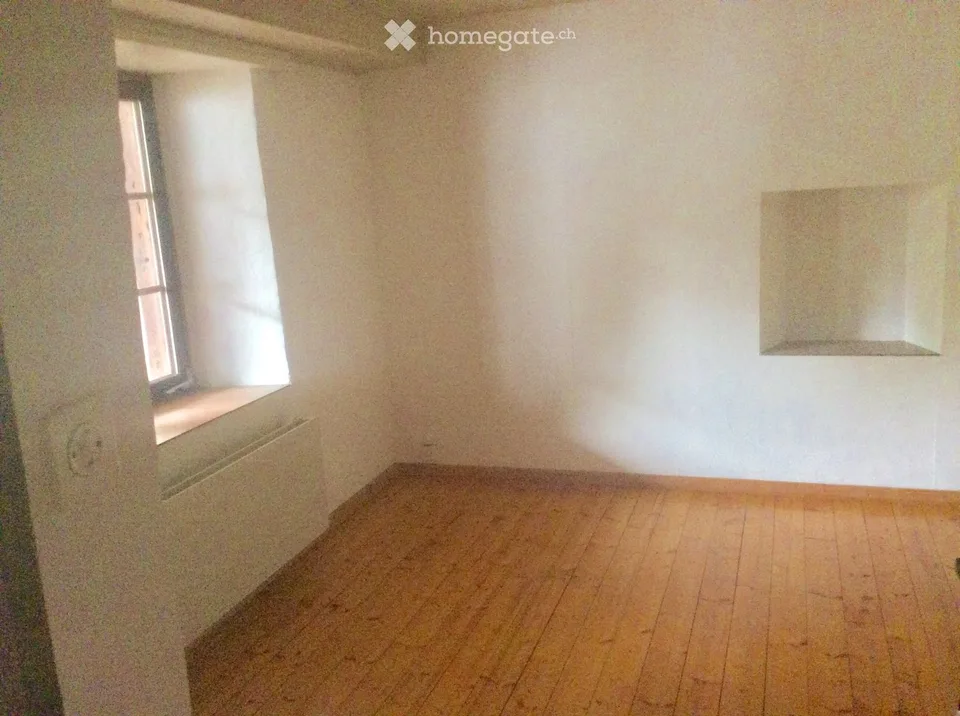 Grand appartement de trois pièces avec poêle en faïence