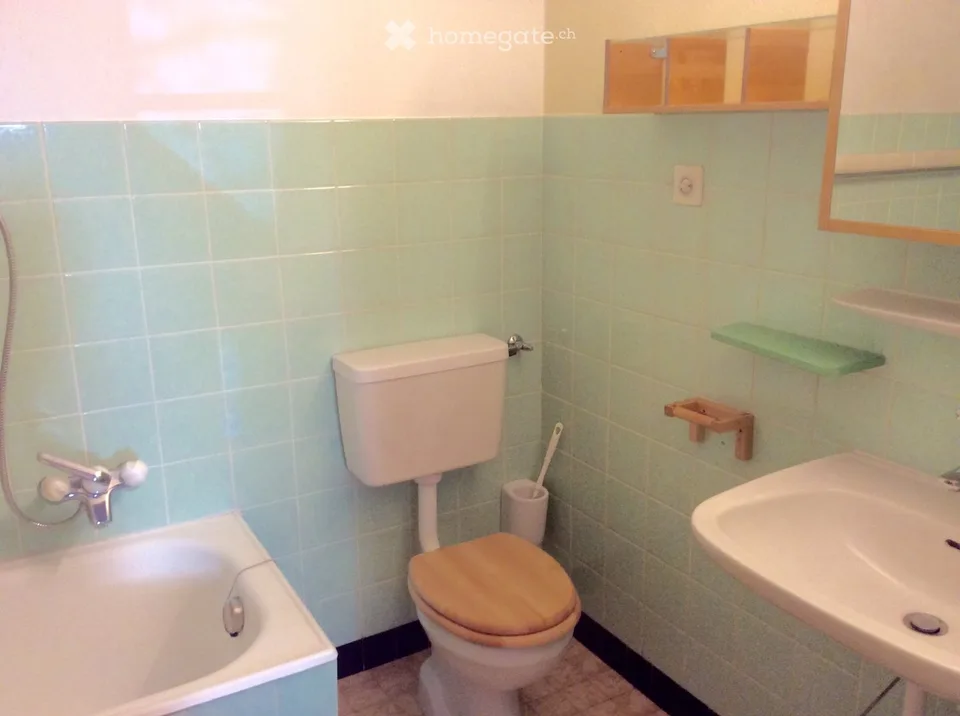 Grand appartement de trois pièces avec poêle en faïence
