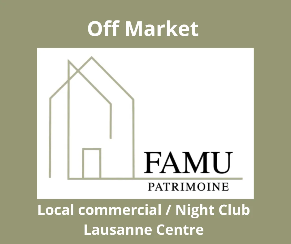 Local Commercial au centre de lausanne