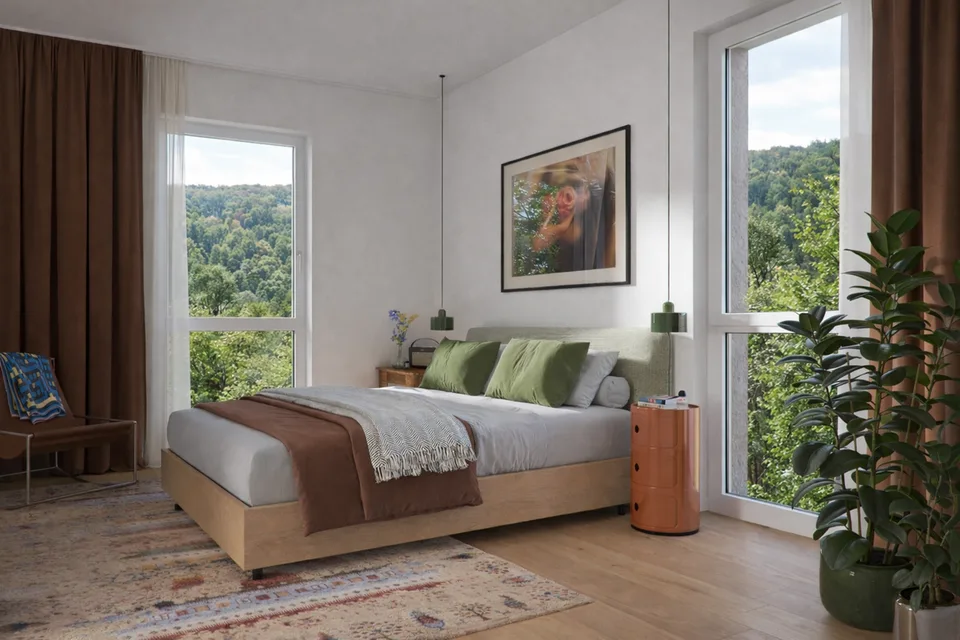 Nuovo progetto a St-Blaise - 3.5 locali con vista lago