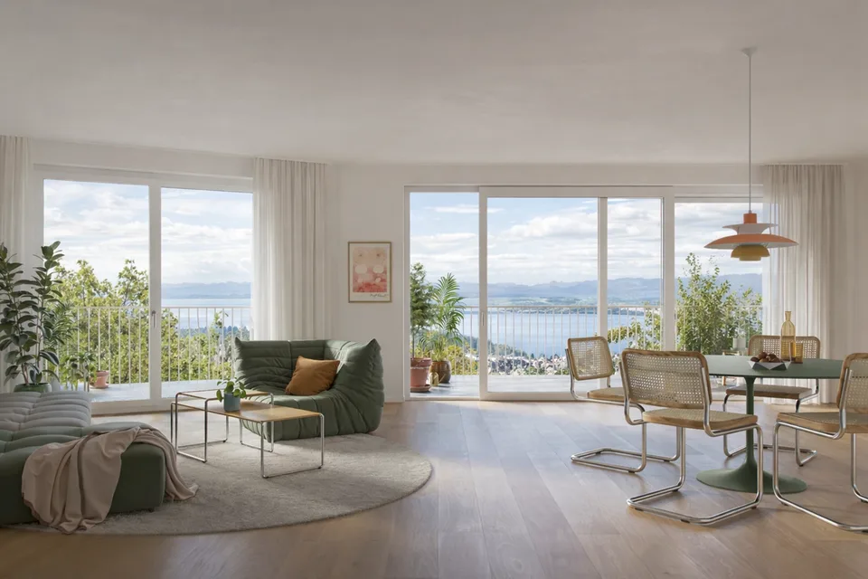 Nuovo progetto a St-Blaise - 3.5 locali con vista lago