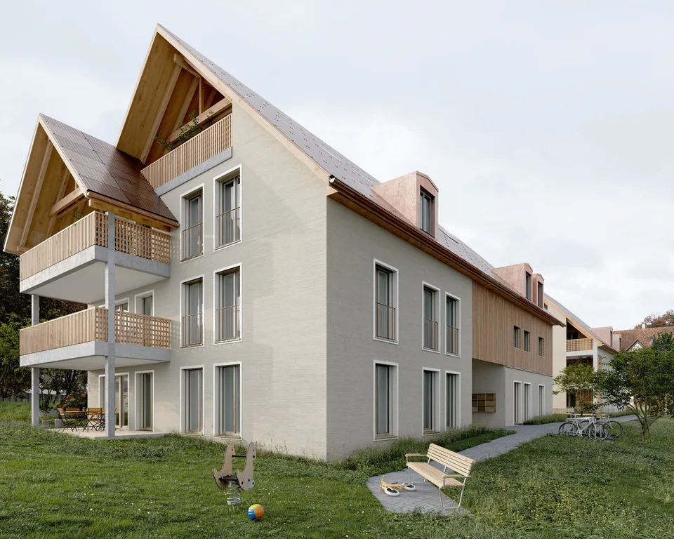 Moderne 4.5-Zimmer-Dachwohnung mit Balkon in Zweidlen