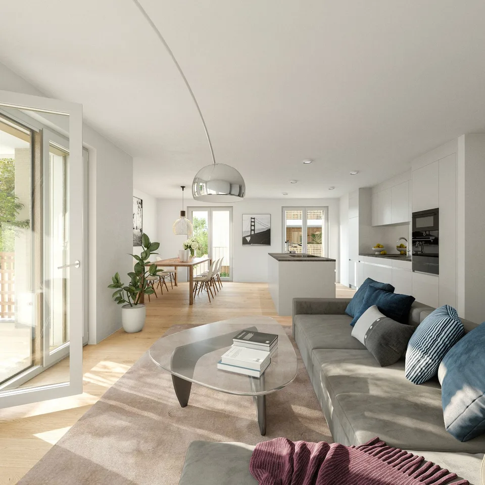 Moderne 4.5-Zimmer-Dachwohnung mit Balkon in Zweidlen