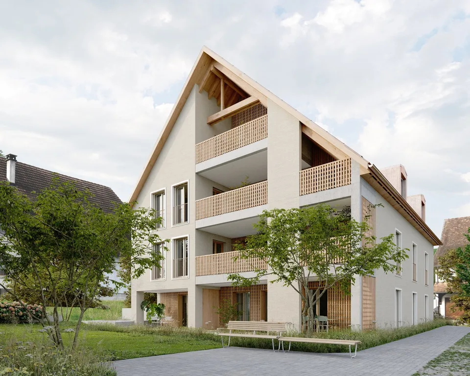Moderne 4.5-Zimmer-Dachwohnung mit Balkon in Zweidlen