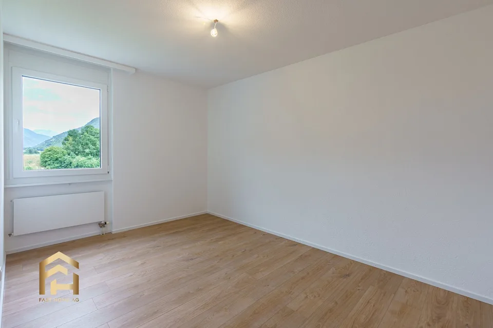 Appartamento tranquillo di 4,5 locali ad Agarn con posto giardino – foto 8 di 13