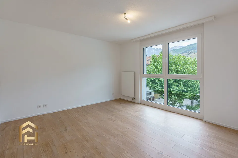 Appartamento tranquillo di 4,5 locali ad Agarn con posto giardino – foto 6 di 13