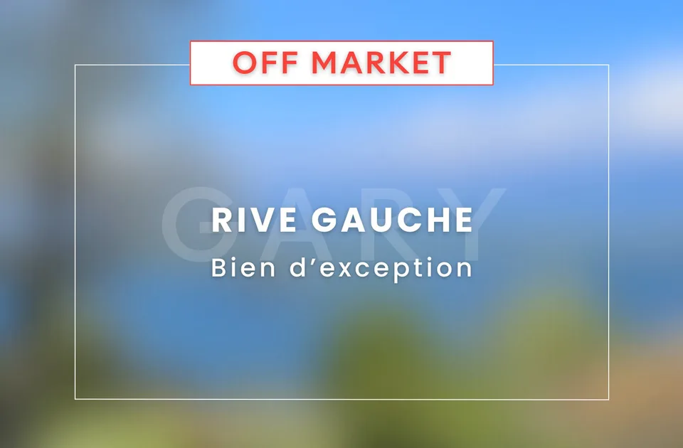 RIVE GAUCHE - BIEN DE PRESTIGE AVEC VUE PANORAMIQUE SUR LE LAC ET LA VILLE DE GENEVE