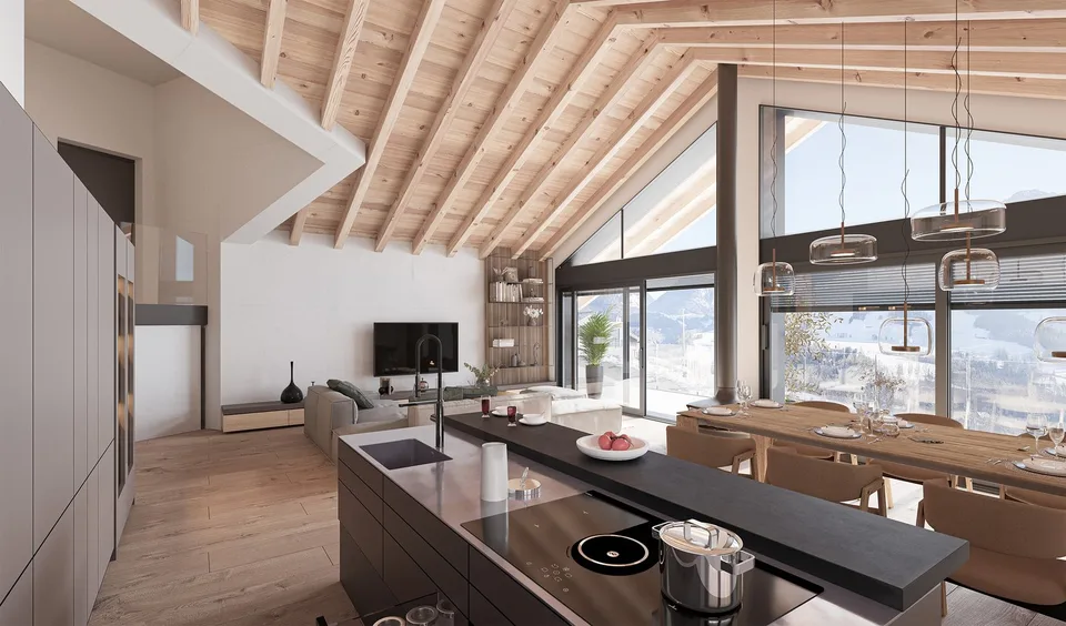 Chalets d'architecte de 4,5 pièces à Châtel-sur-Montsalvens