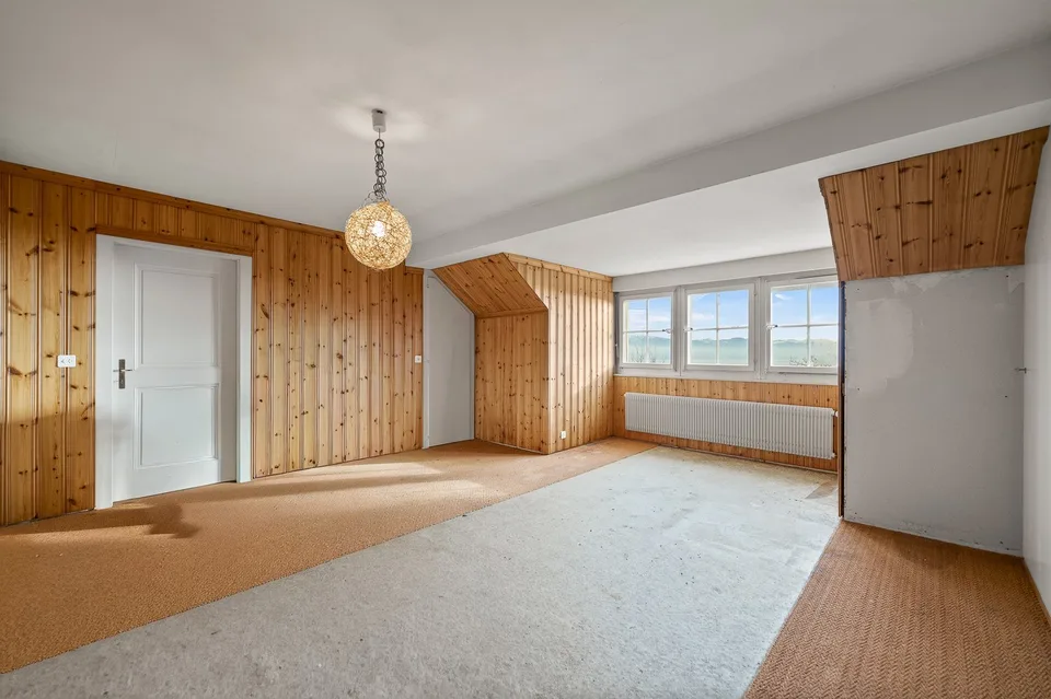 Prachtvolle Villa zur Renovierung mitten in den Weinbergen mit außergewöhnlichem Blick auf den See und die Alpen – Foto 14 von 15