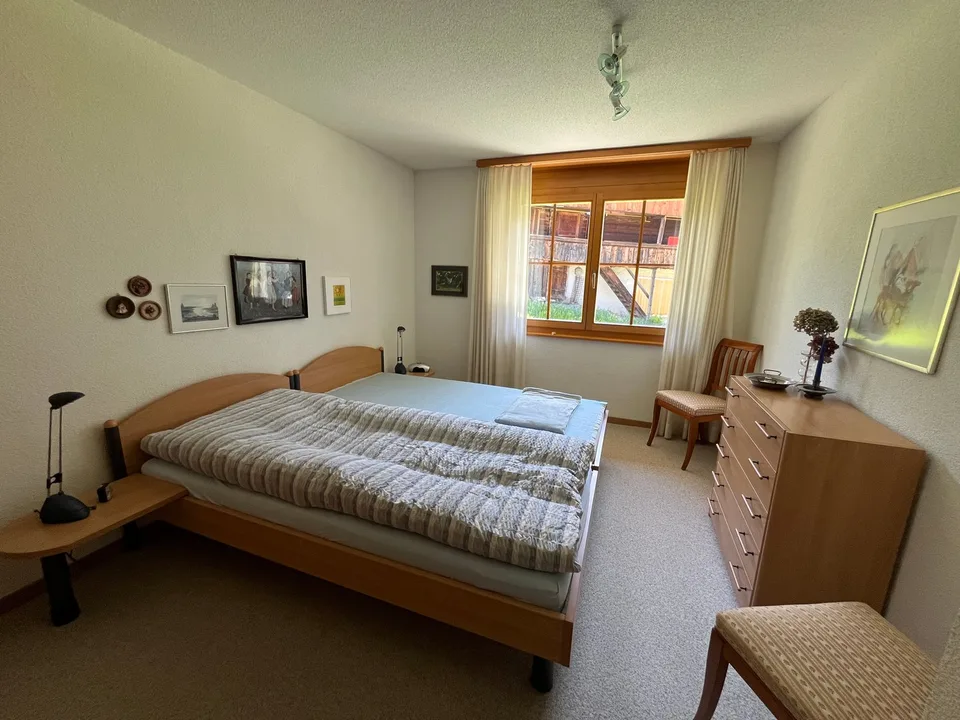 Incantevole appartamento di 2.5 locali con vista mozzafiato sulle montagne a Grindelwald
