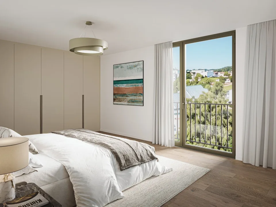 Nouveau bâtiment au Starenweg: Appartements 2.5 pièces spacieux à l'étage supérieur à vendre
