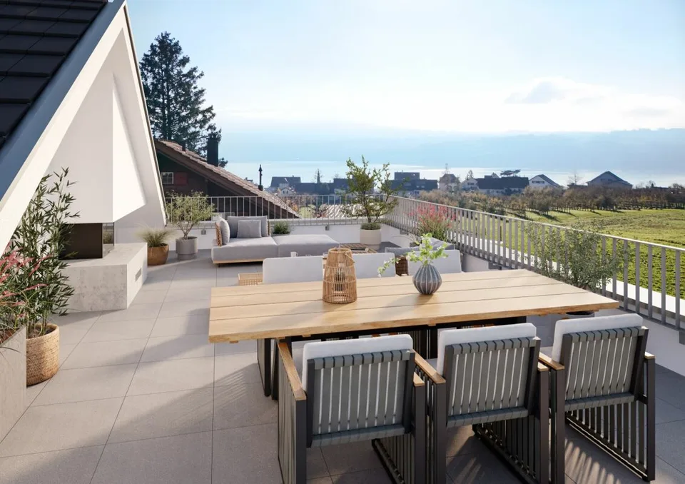 Appartement penthouse de la classe extra - Vue sur le lac incluse à Stäfa