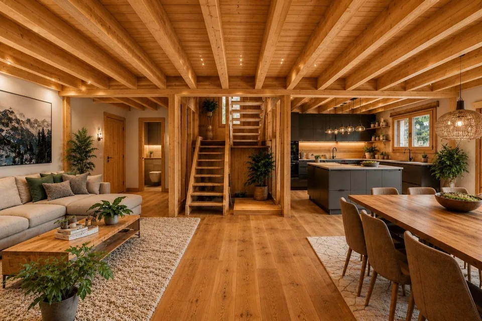 Elegantes Chalet im Bau mit maßgeschneiderten Ausführungen in Evolène