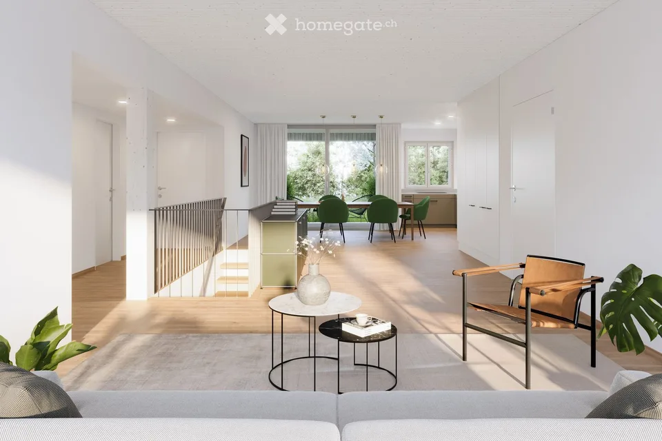 Helle moderne 5.5 Zimmer Eigentumswohnung mit praktischer Loggia