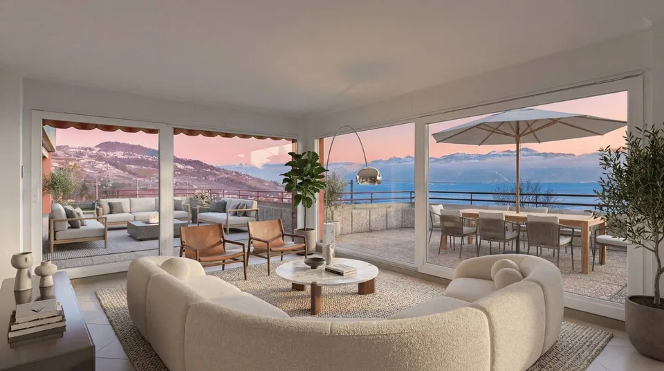 La Conversion  Espace, confort et vue panoramique sur le lac et les Alpes
