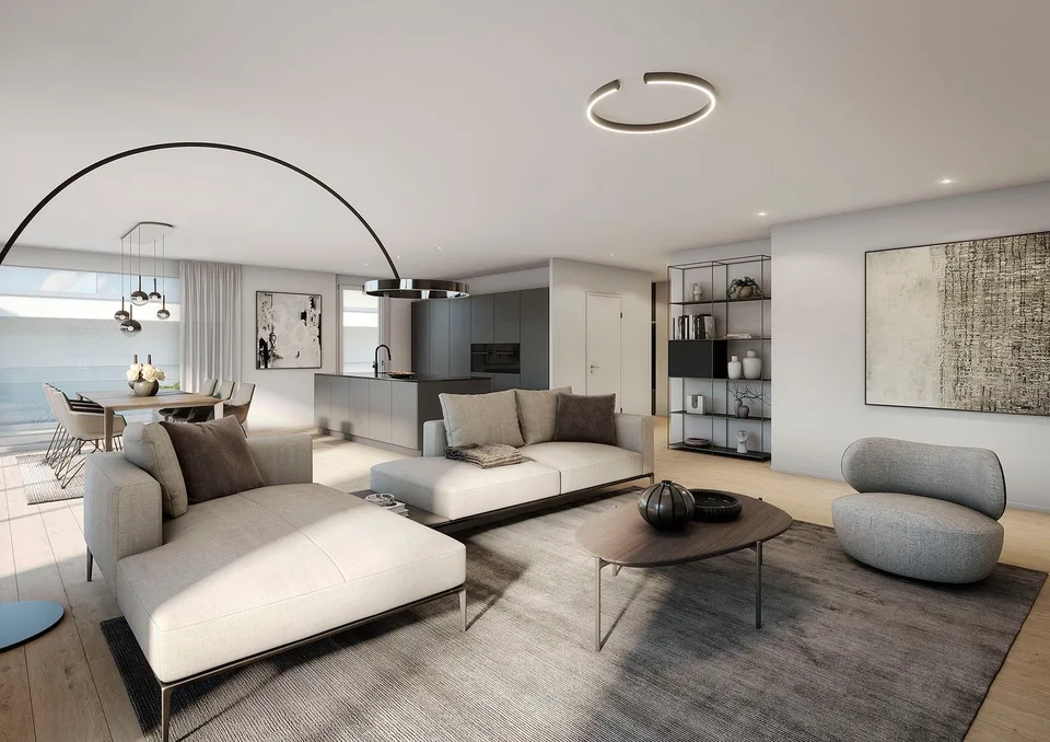 Appartement de terrasse exclusif de 5,5 pièces avec vue sur la montagne à Sattel