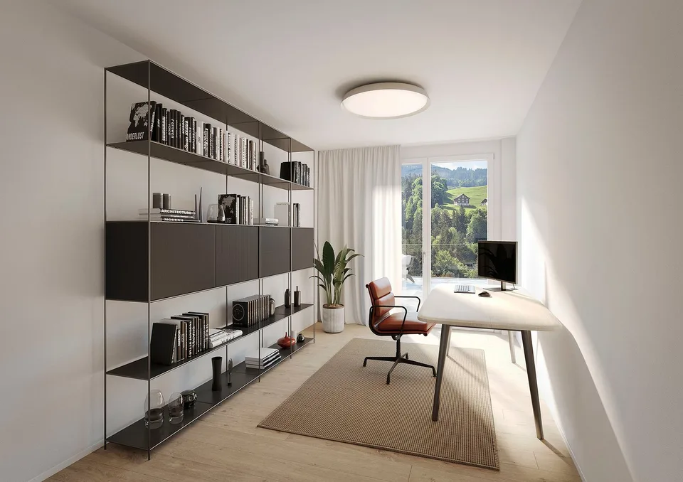 Appartement de terrasse exclusif de 5,5 pièces avec vue sur la montagne à Sattel