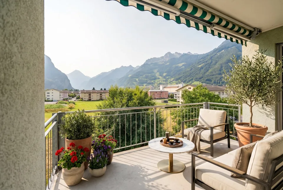 Grosszüge Attikawohnug mit traumhafter Aussicht