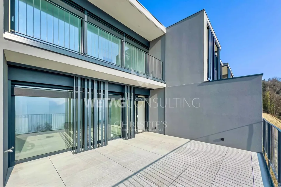 Lugano-Carona : appartement duplex moderne avec vue spectaculaire sur le lac de Lugano à vendre – photo 7 sur 7