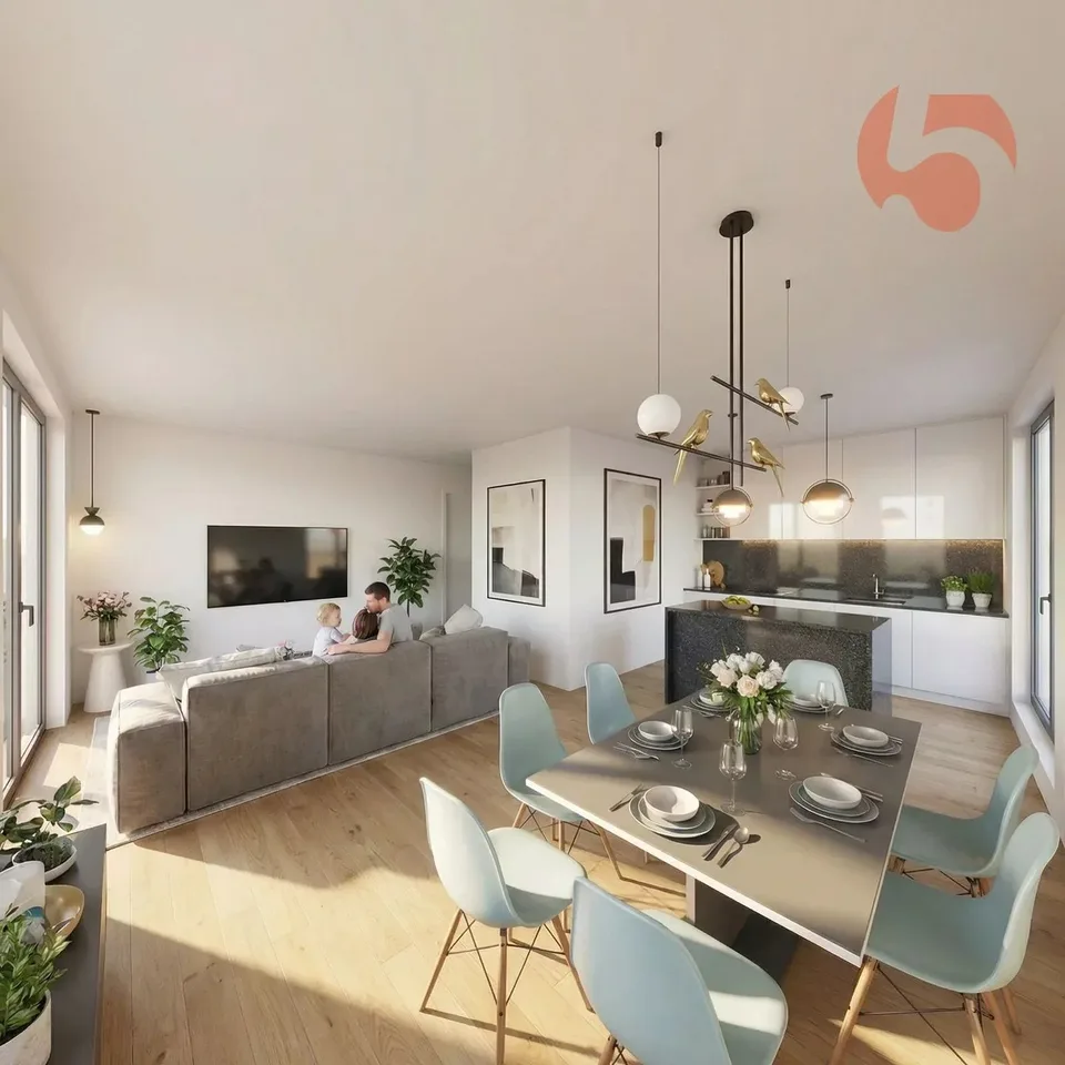 3,5 locali nuovi in duplex mansardato con balcone esposto a Sud