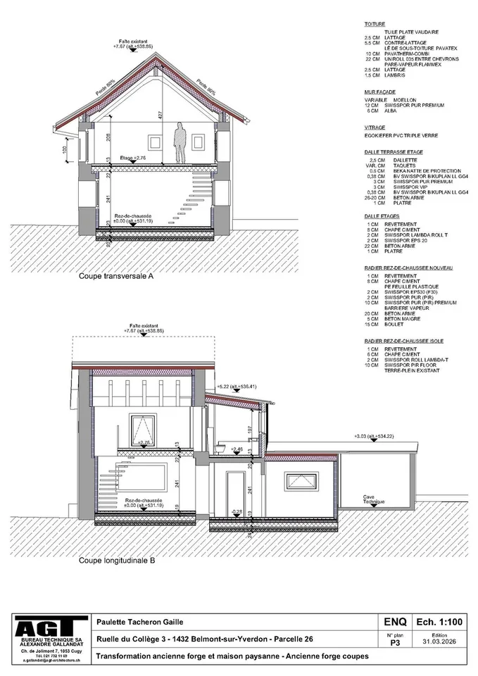 Belmont-sur-Yverdon Zu verkaufen Loft-Haus mit 3 Zimmern – Foto 7 von 10