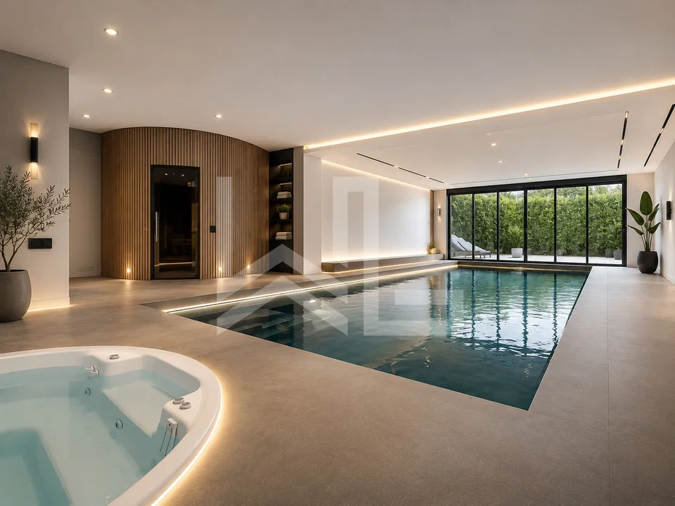 Propriété avec appartement attenant et piscine intérieure