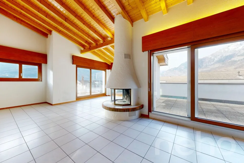 Attic 4 rooms in the heart of Conthey - Generous terraces – photo 15 of 19