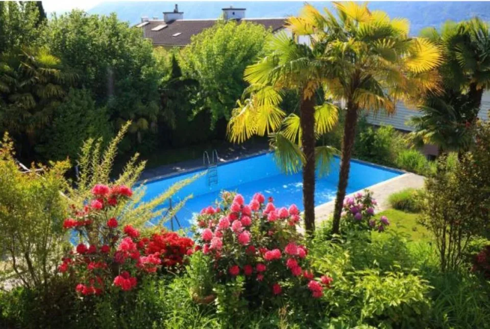 8 A - 4.5 con giardino e piscina condominiale - Residenza Lumino Locarno Monti